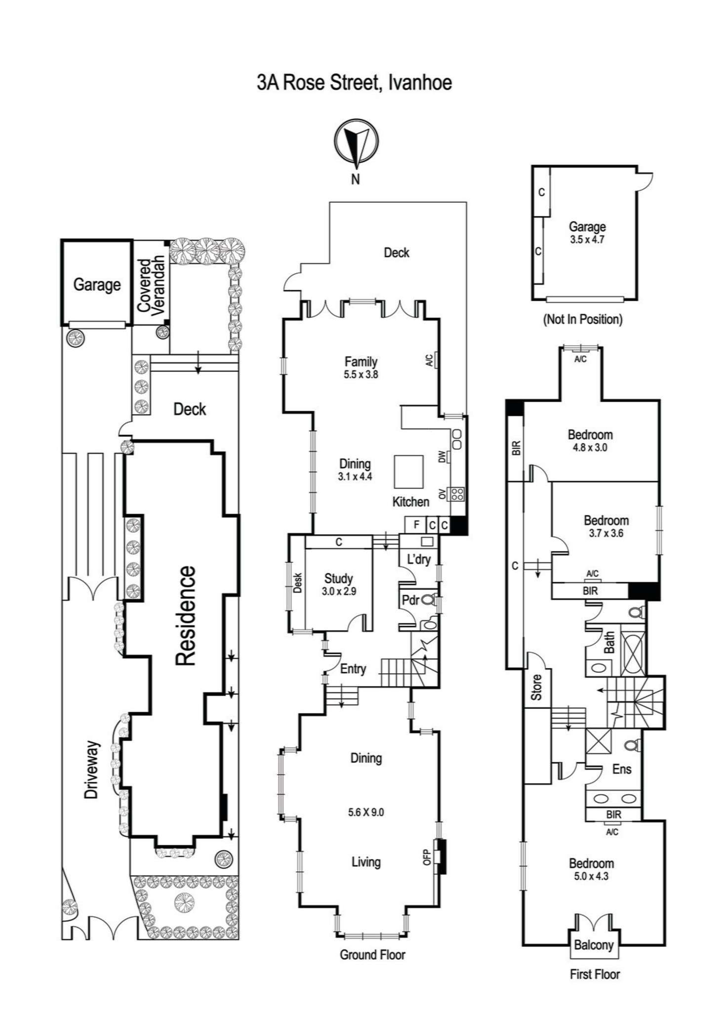 Floorplan of Homely house listing, 3A Rose Street, Ivanhoe VIC 3079