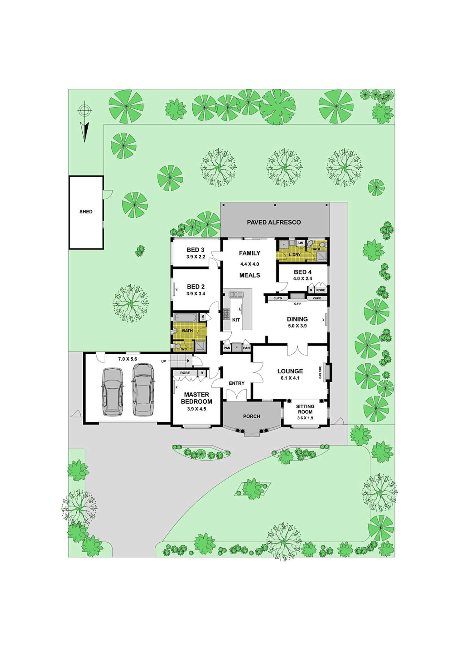 Floorplan of Homely house listing, 17-19 Walsal Avenue, Reservoir VIC 3073