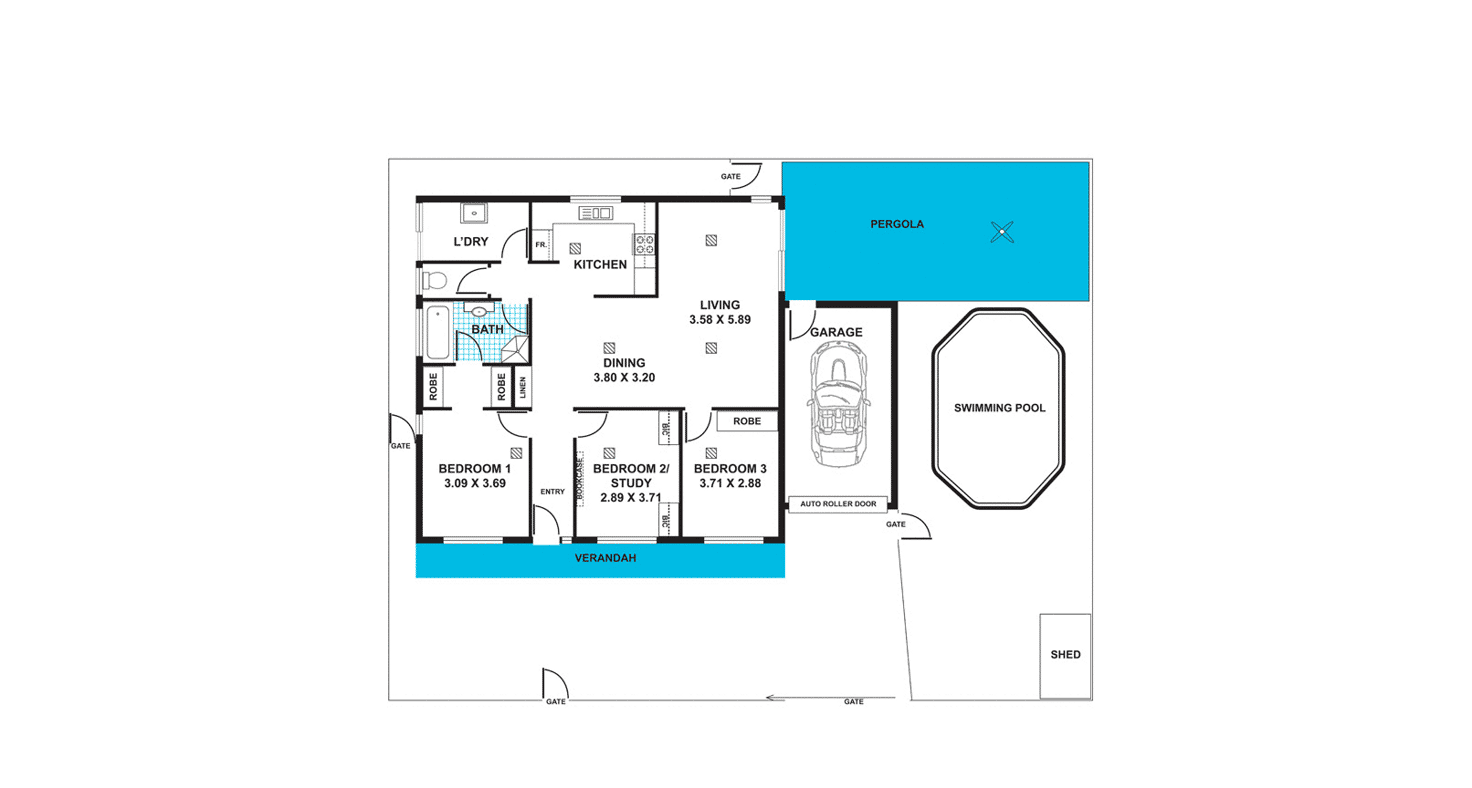 Floorplan of Homely house listing, 23 Jeanes Street, Beverley SA 5009