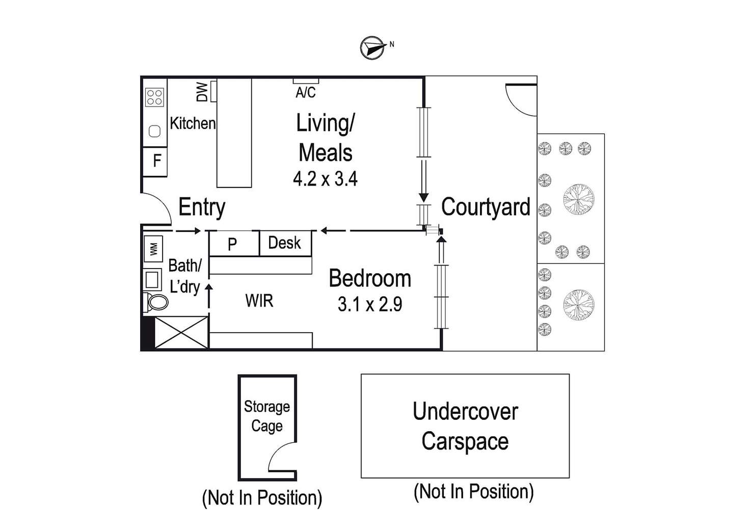 Floorplan of Homely apartment listing, LG03/1 Westley Avenue, Ivanhoe VIC 3079