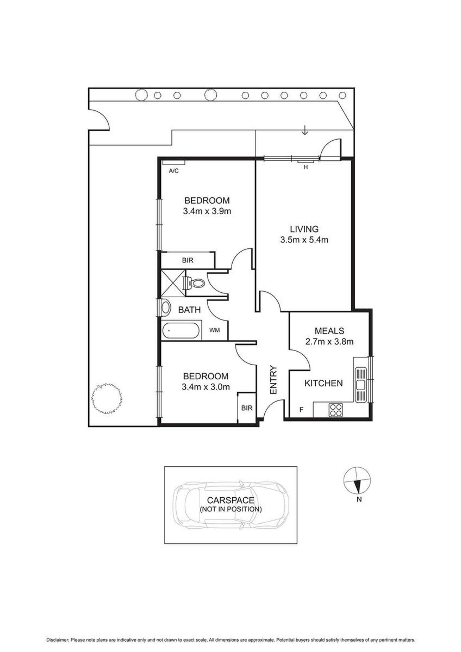 Floorplan of Homely apartment listing, 6/12 Brentwood Street, Bentleigh VIC 3204