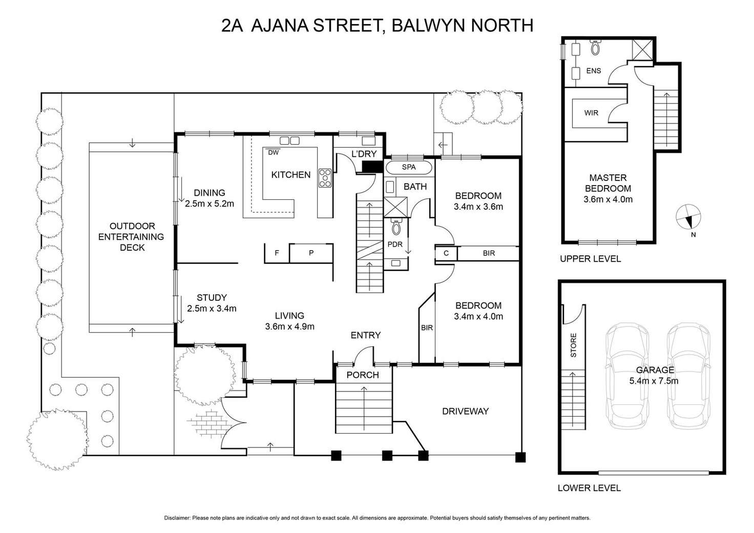 Floorplan of Homely townhouse listing, 2A Ajana Street, Balwyn North VIC 3104