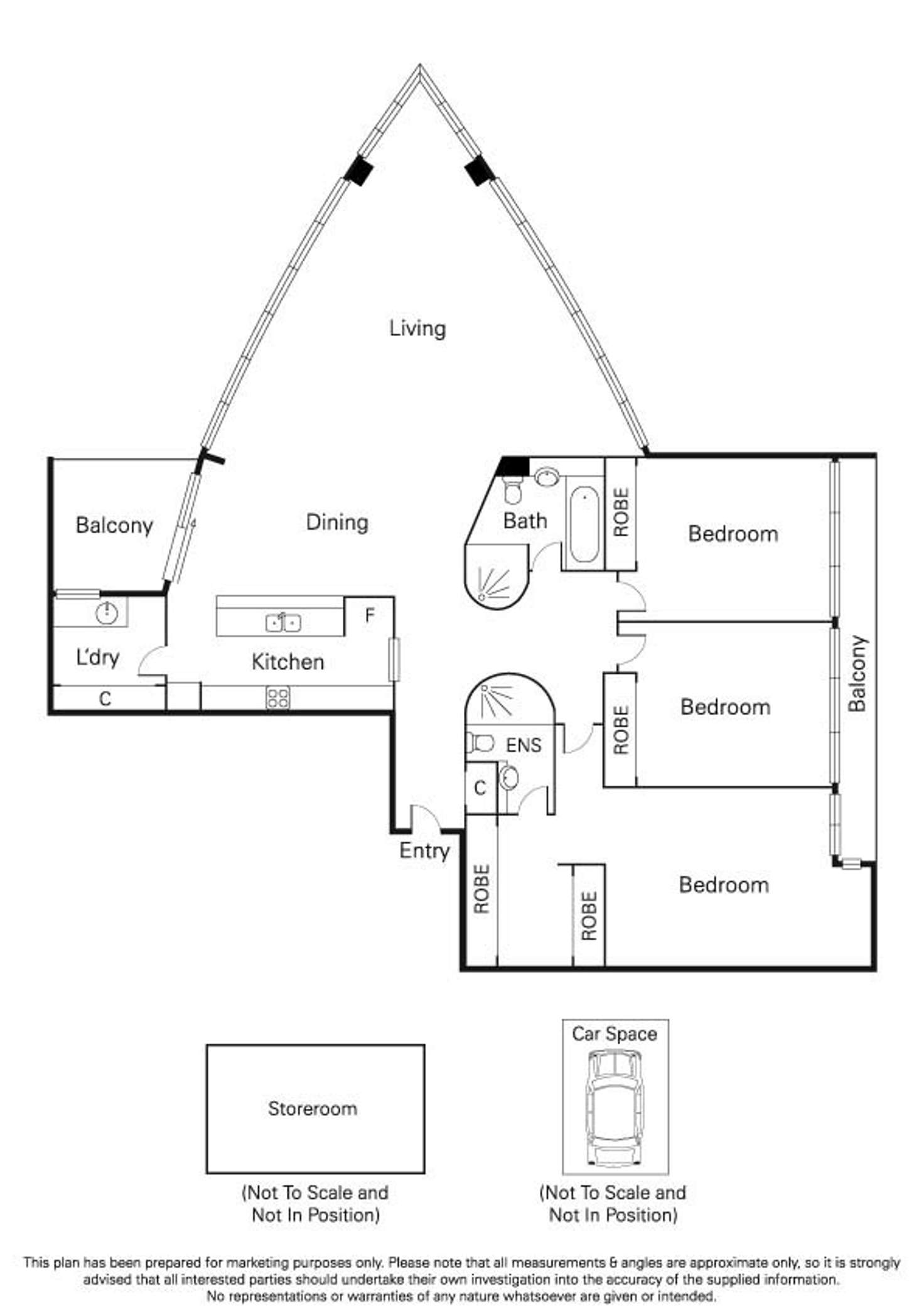 Floorplan of Homely apartment listing, 73/299 Queen Street, Melbourne VIC 3000