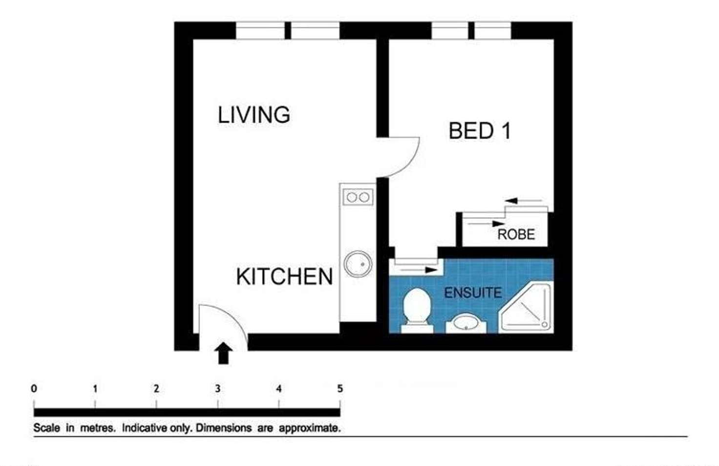 Floorplan of Homely apartment listing, 606/528 Swanston Street, Carlton VIC 3053