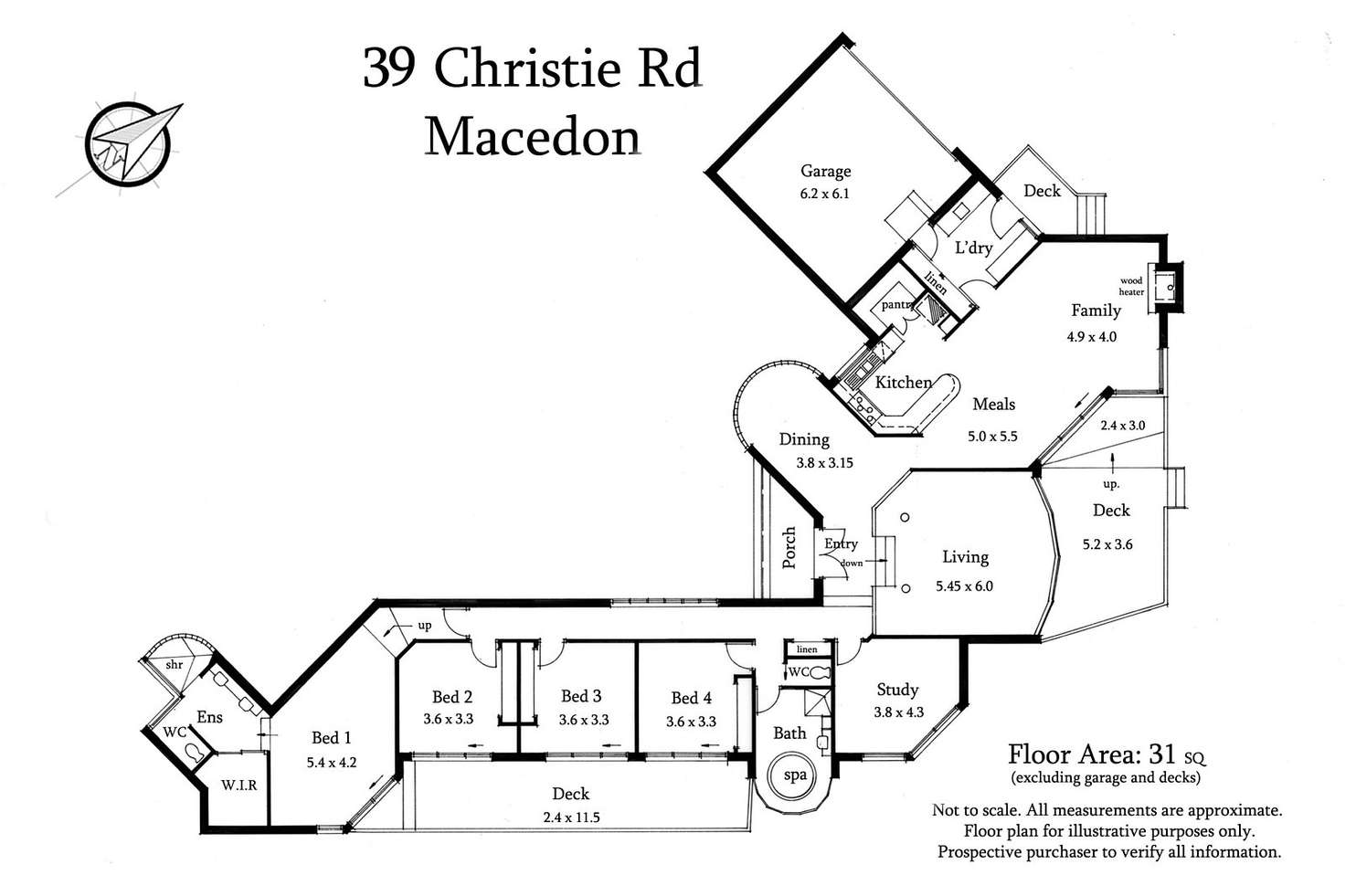 Floorplan of Homely house listing, 39 Christie Road, Macedon VIC 3440