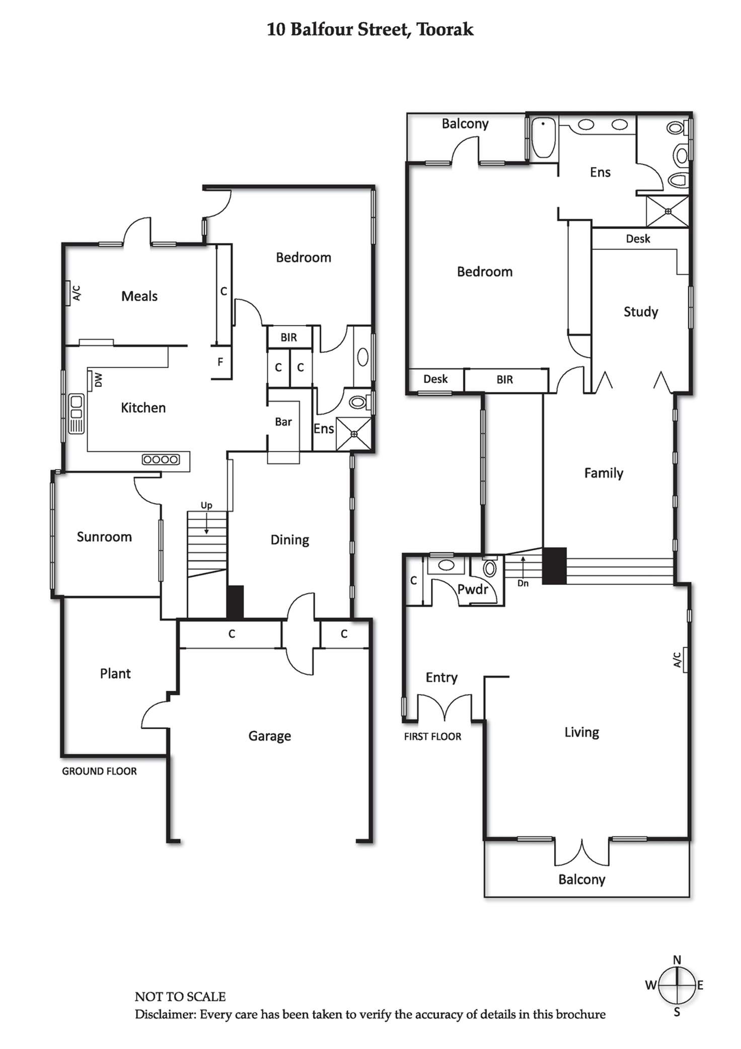 Floorplan of Homely house listing, 10 Balfour Street, Toorak VIC 3142