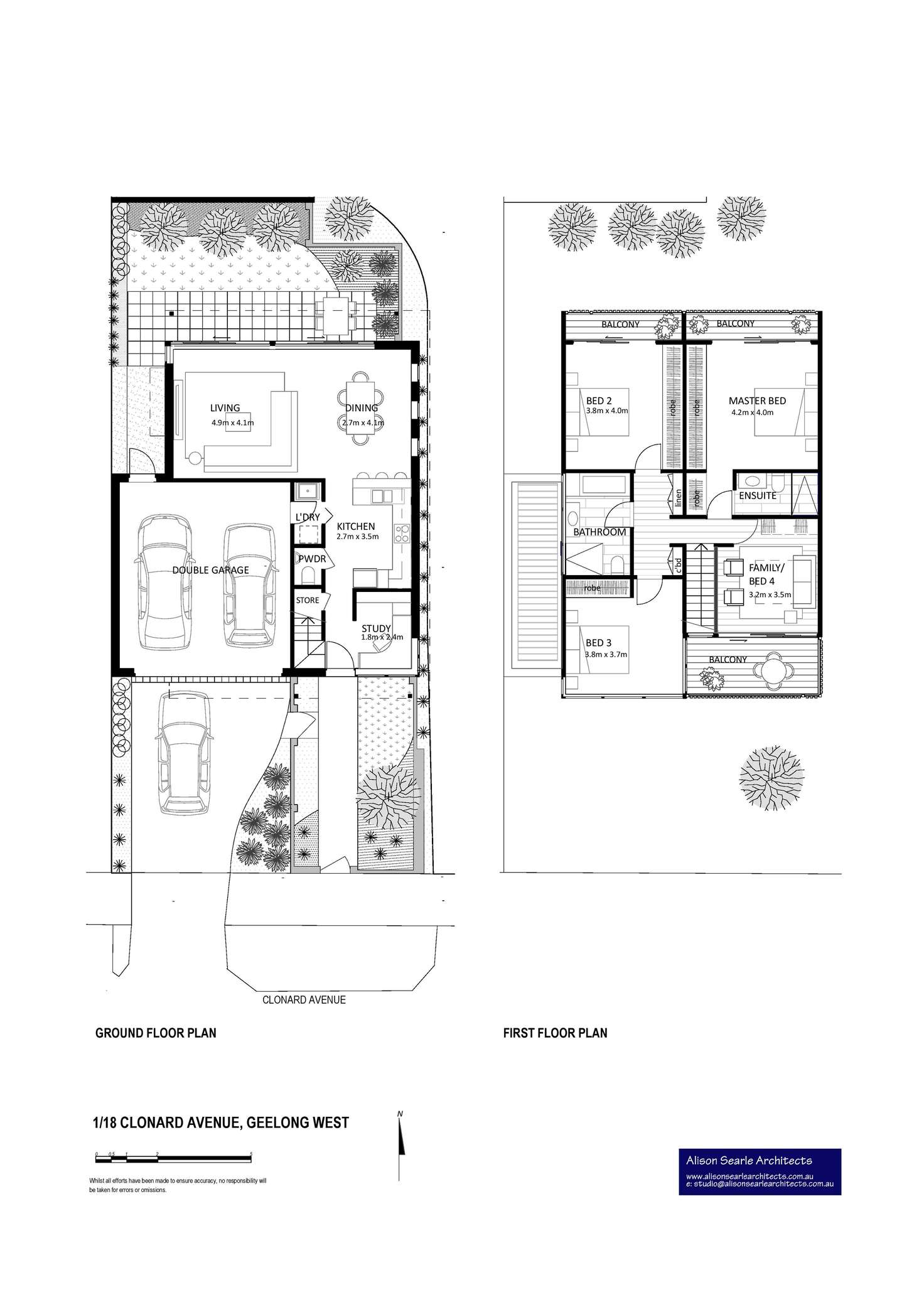 Floorplan of Homely townhouse listing, 1/18 Clonard Avenue, Geelong West VIC 3218