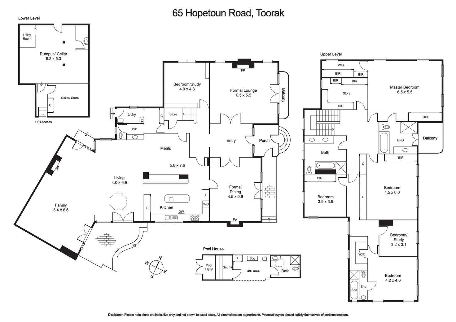 Floorplan of Homely house listing, 65 Hopetoun Road, Toorak VIC 3142