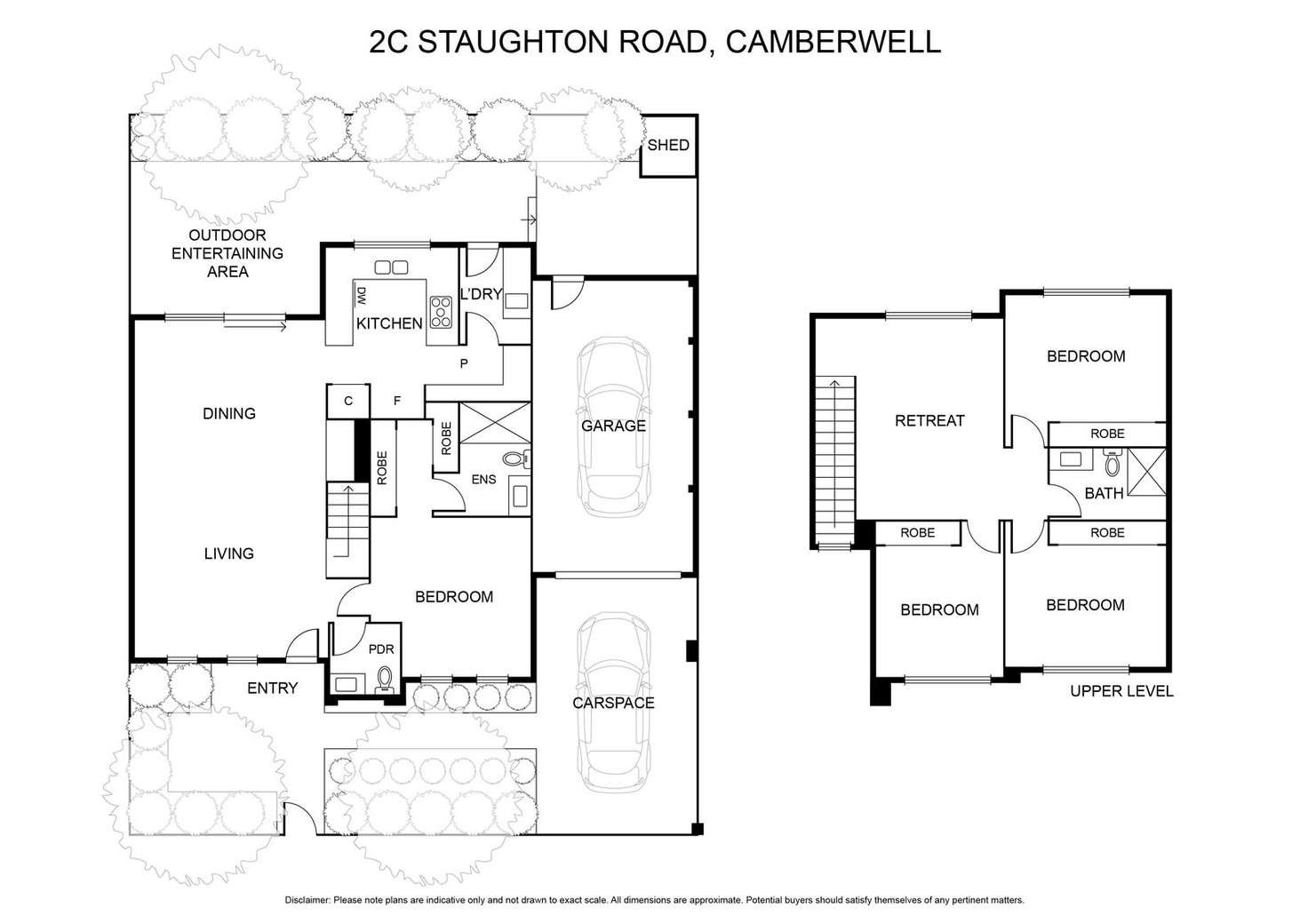 Floorplan of Homely townhouse listing, 2c Staughton Road, Camberwell VIC 3124