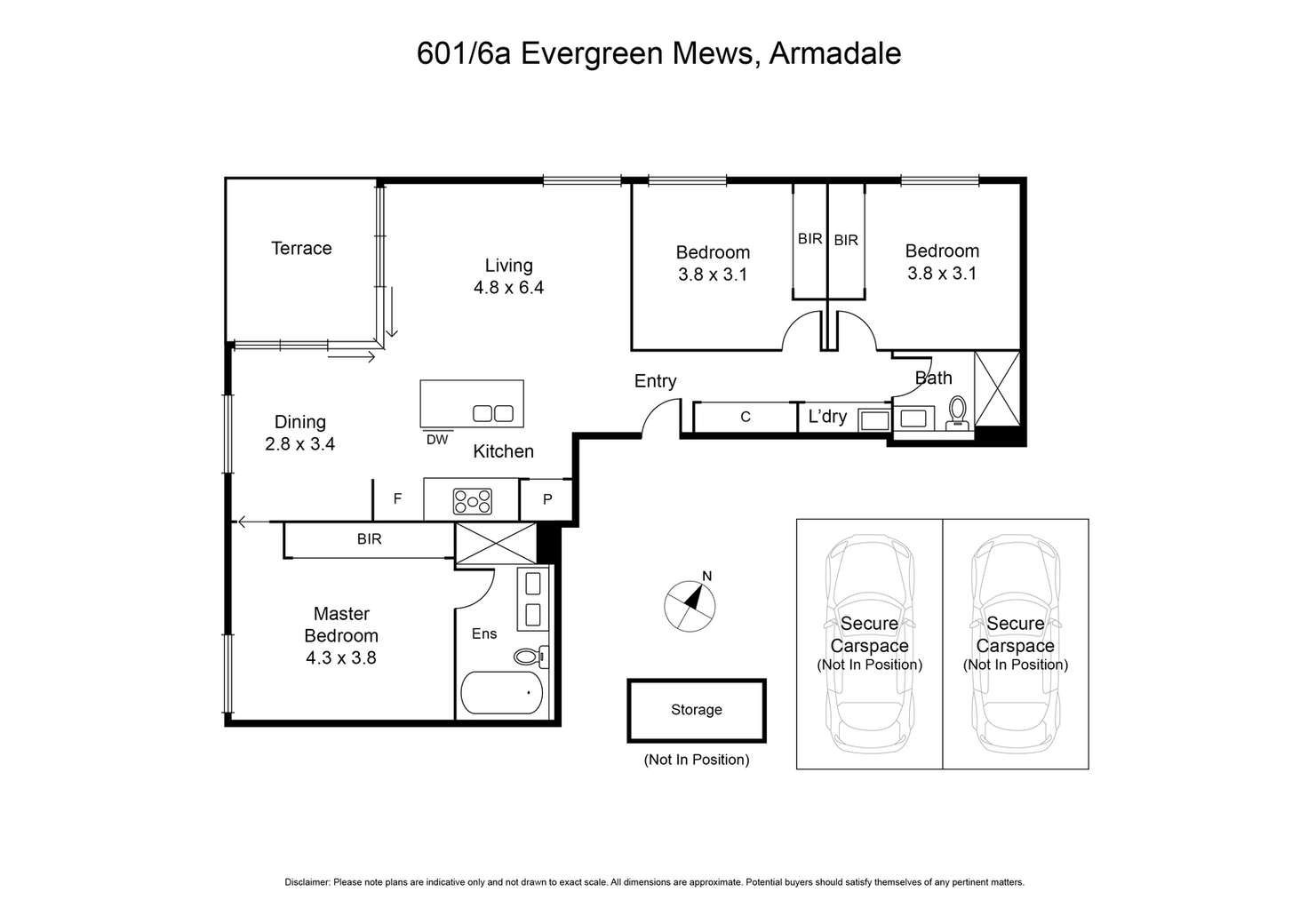 Floorplan of Homely apartment listing, 601/6A Evergreen Mews, Armadale VIC 3143
