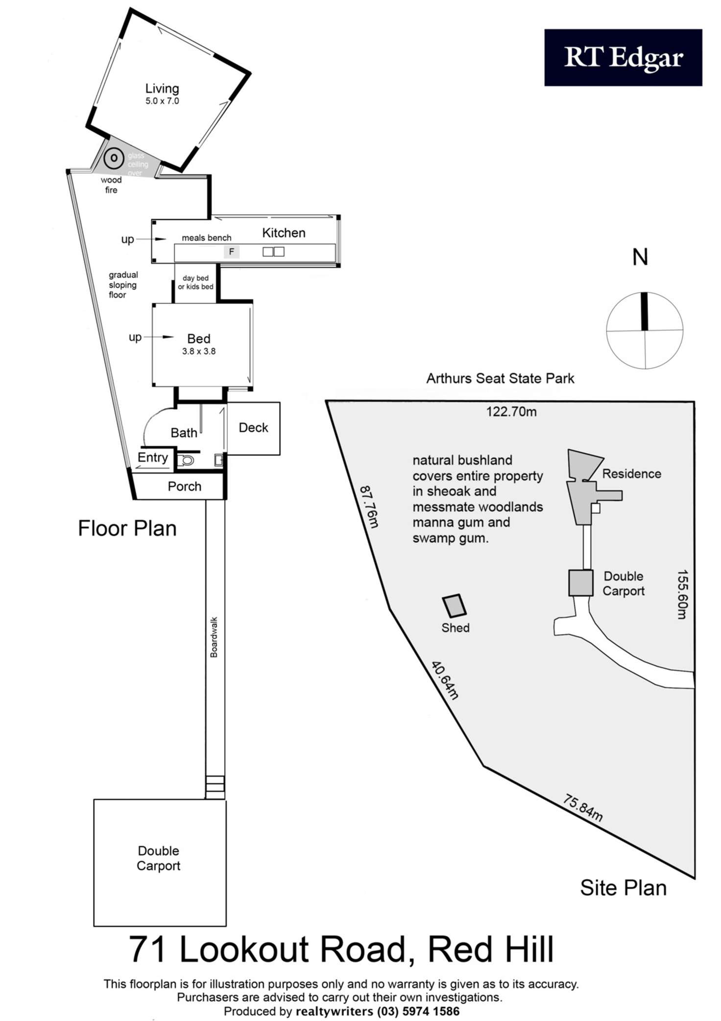 Floorplan of Homely house listing, 71 Lookout Road, Red Hill VIC 3937