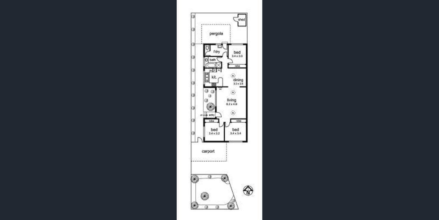 Floorplan of Homely house listing, 32A Separation Street, Fairfield VIC 3078