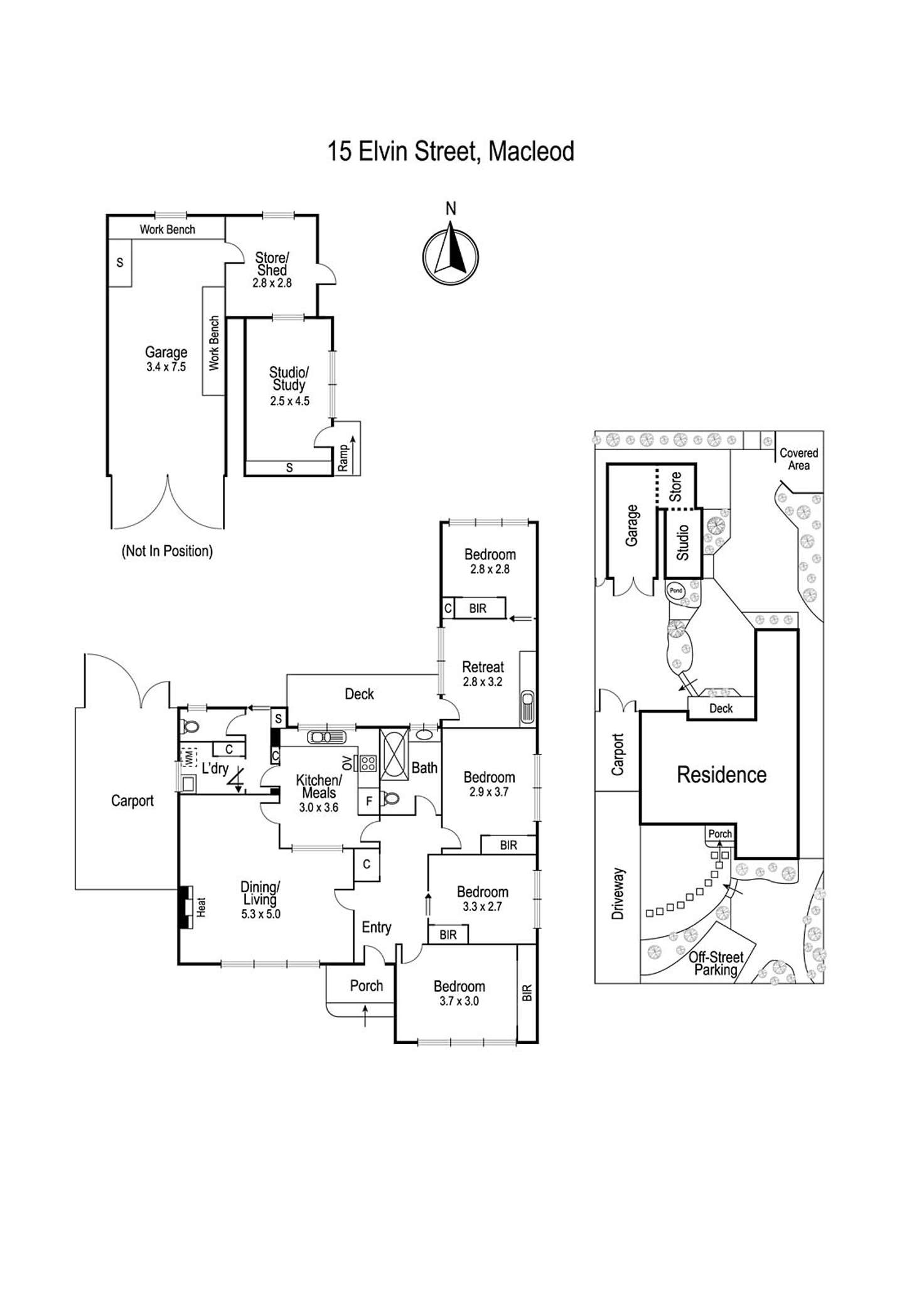 Floorplan of Homely house listing, 15 Elvin Street, Macleod VIC 3085