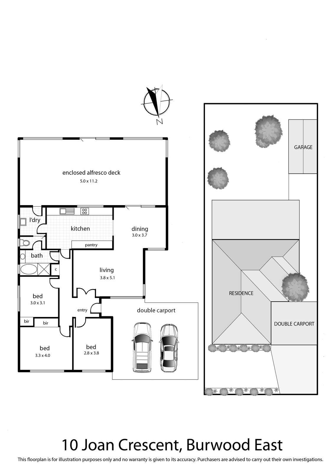 Floorplan of Homely house listing, 10 Joan Crescent, Burwood East VIC 3151