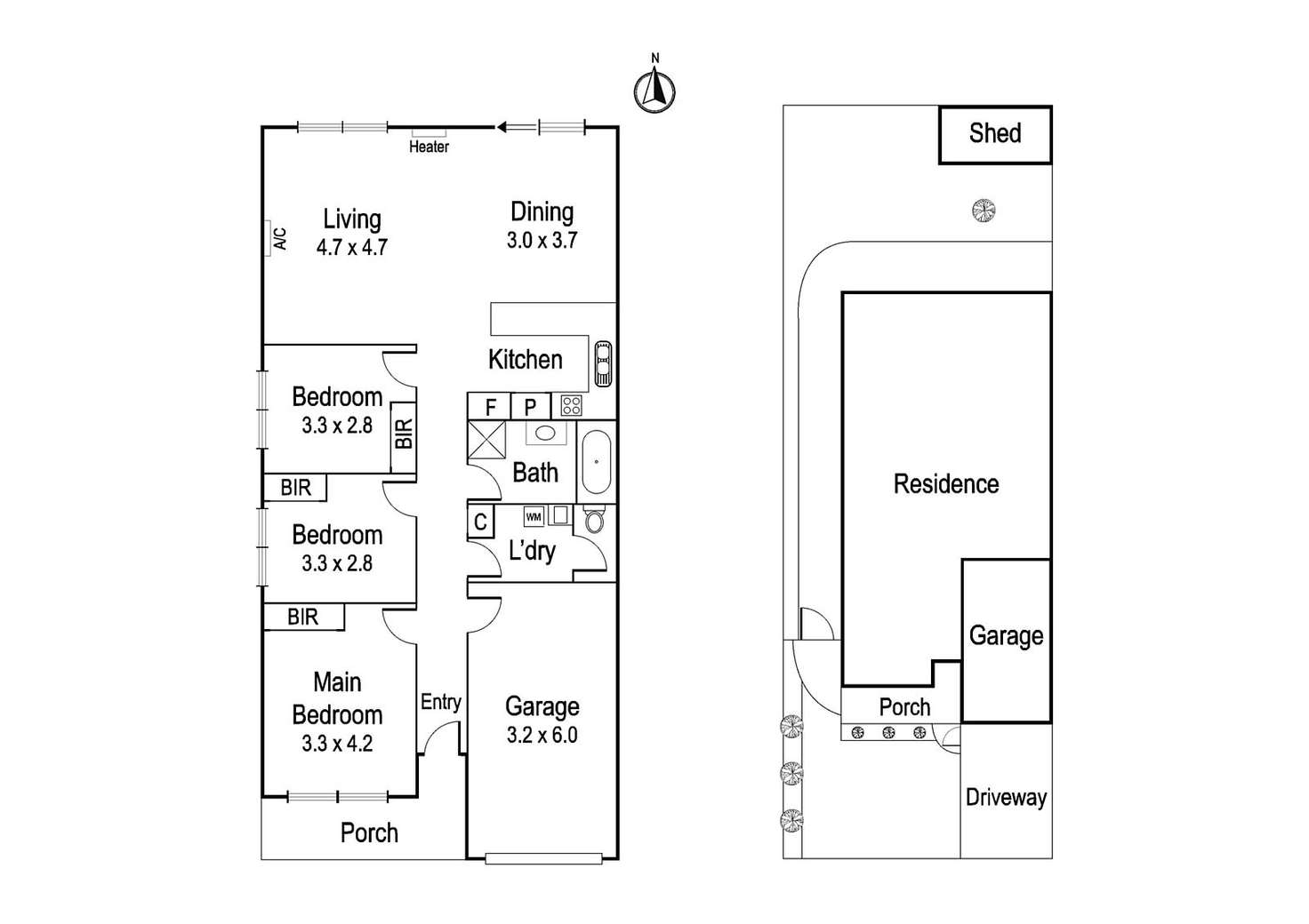 Floorplan of Homely house listing, 46b Smith Street, Alphington VIC 3078