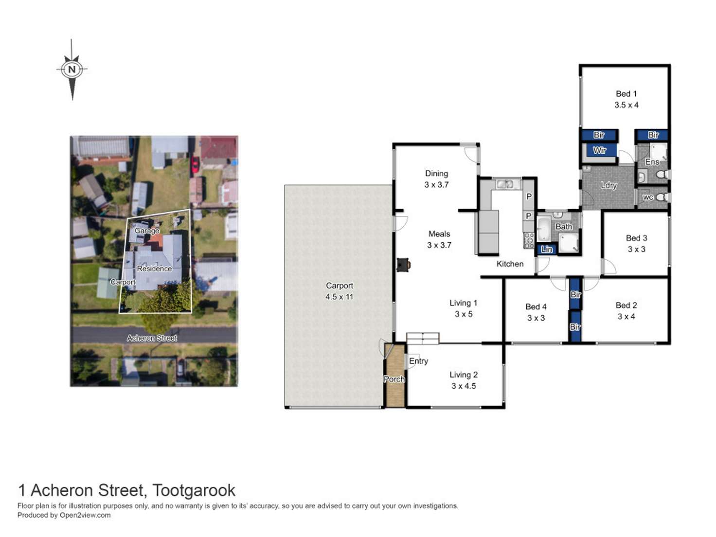 Floorplan of Homely house listing, 1 Acheron Avenue, Tootgarook VIC 3941