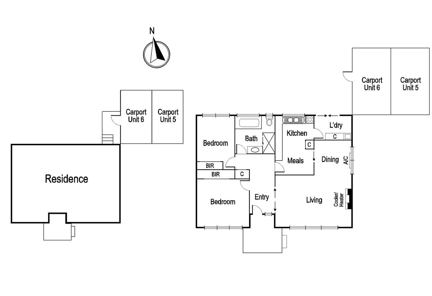 Floorplan of Homely unit listing, 5/459 Waterdale Road, Heidelberg West VIC 3081