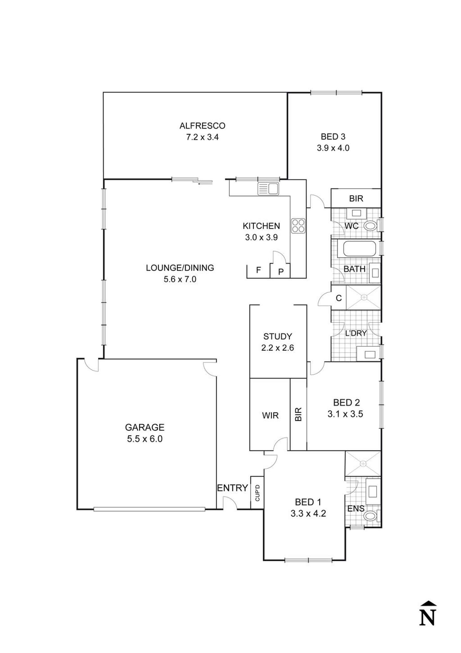 Floorplan of Homely house listing, 40 Golf Links Drive, Beveridge VIC 3753