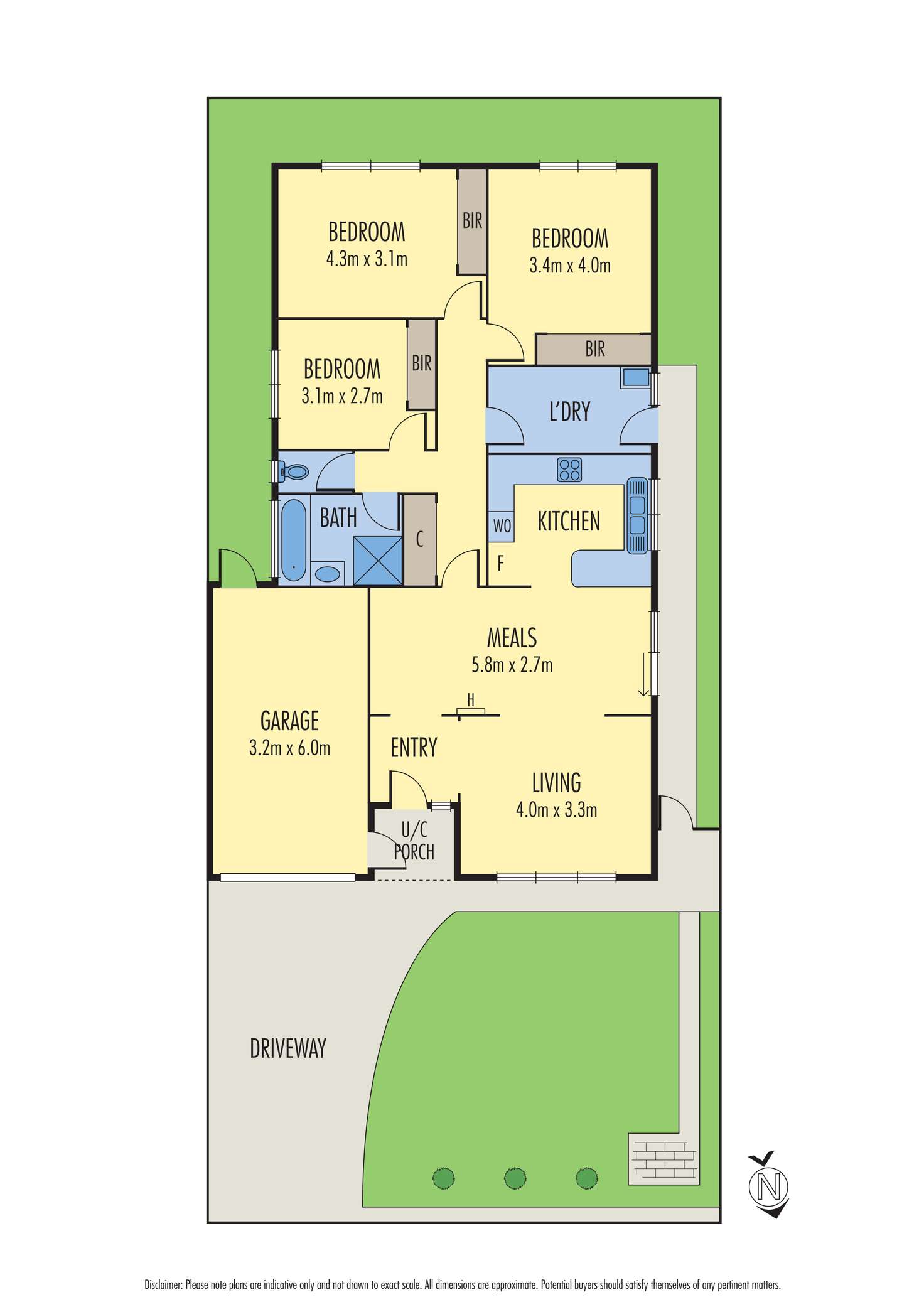 Floorplan of Homely unit listing, 2/97 The Parade, Ascot Vale VIC 3032