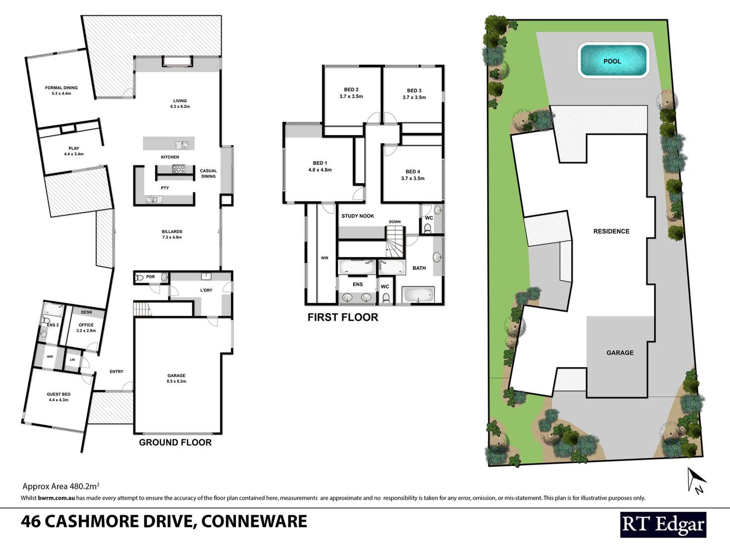 Floorplan of Homely house listing, 46 Cashmore Drive, Barwon Heads VIC 3227