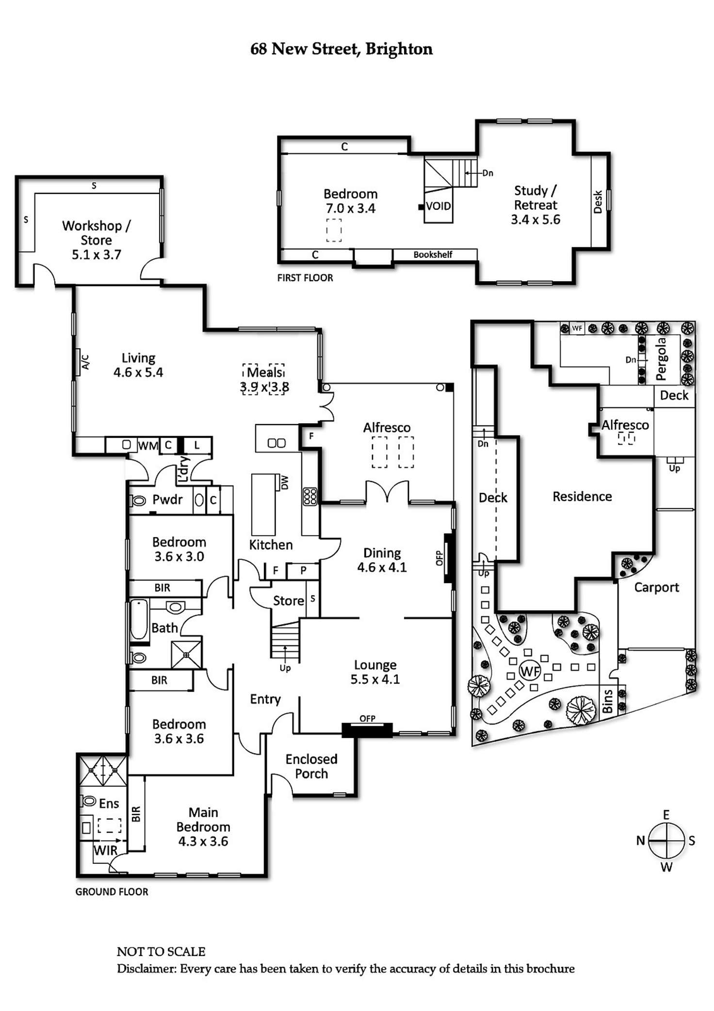 Floorplan of Homely house listing, 68 New Street, Brighton VIC 3186