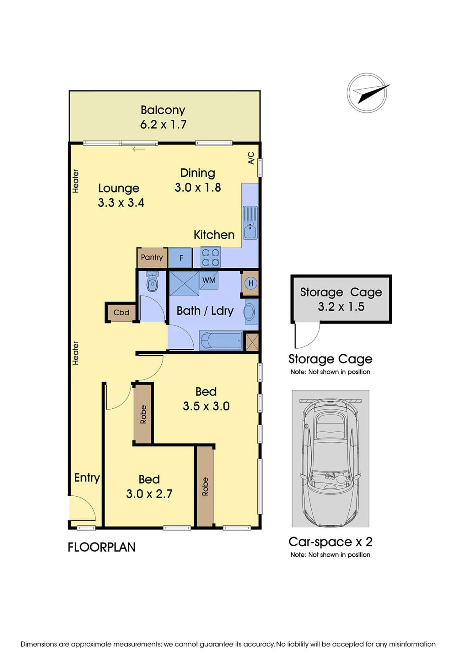 Floorplan of Homely apartment listing, 27/1 Eucalyptus Mews, Notting Hill VIC 3168