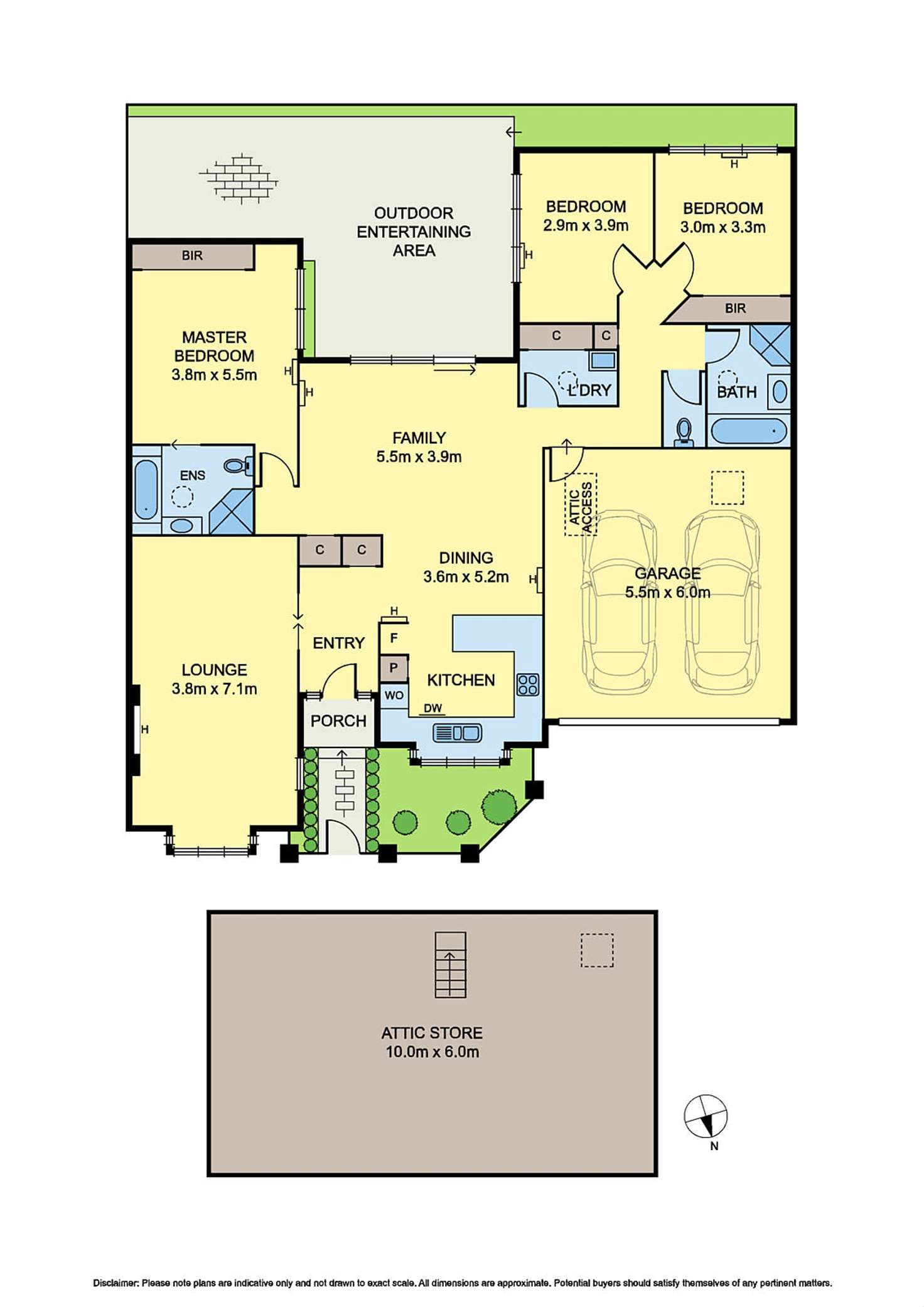 Floorplan of Homely townhouse listing, 3/88-90 Main Street, Blackburn VIC 3130