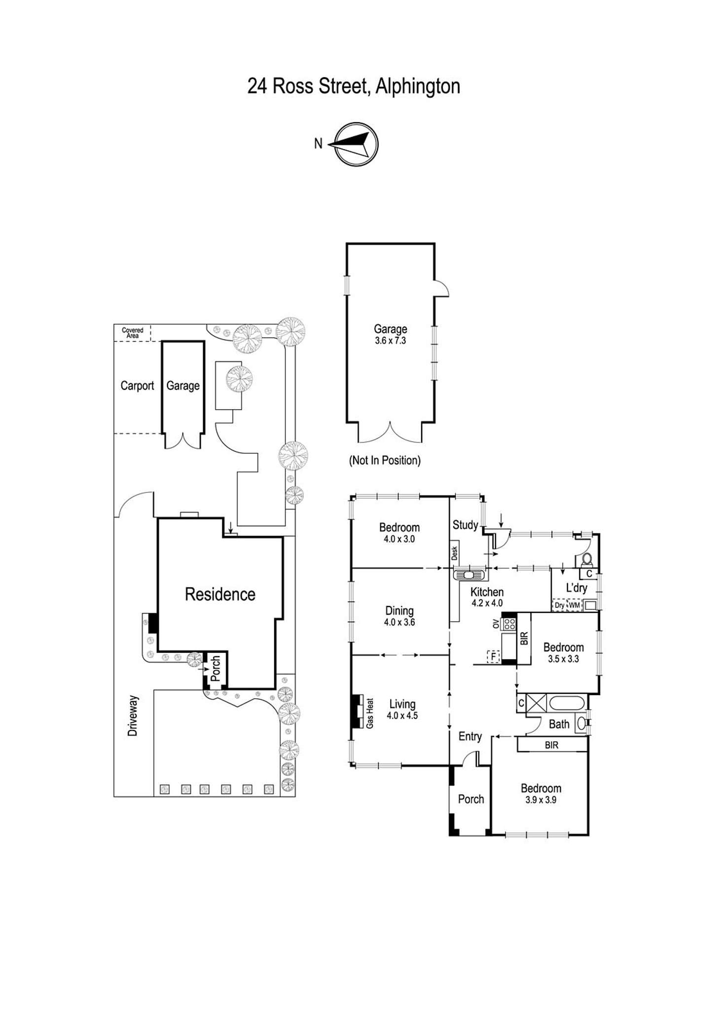 Floorplan of Homely house listing, 24 Ross Street, Alphington VIC 3078