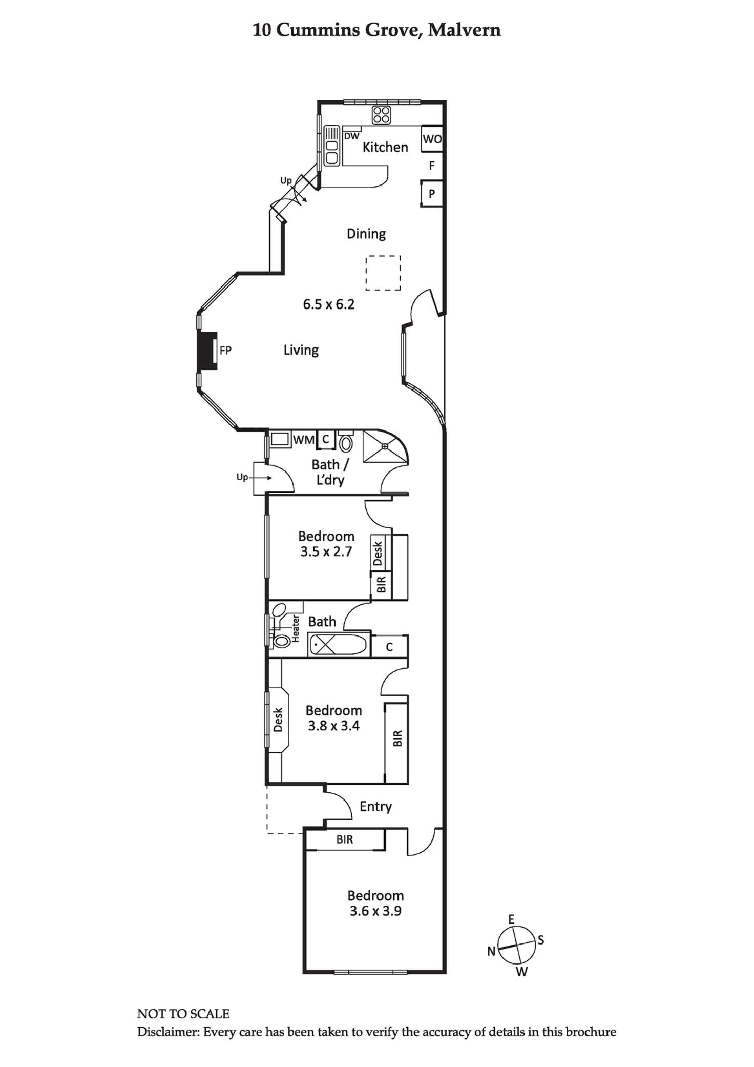 Floorplan of Homely house listing, 10 Cummins Grove, Malvern VIC 3144