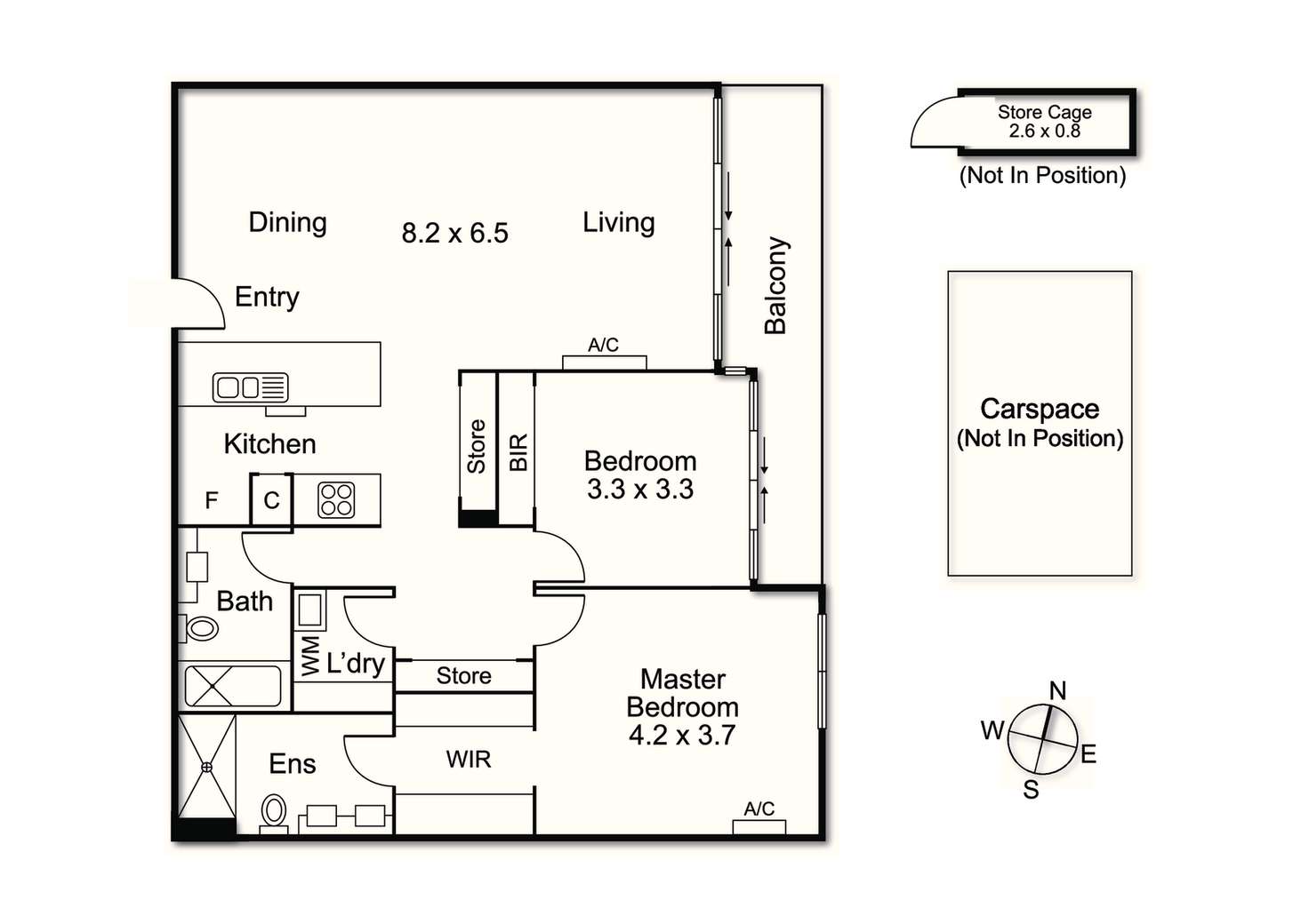 Floorplan of Homely apartment listing, 85/801 Bourke Street, Docklands VIC 3008