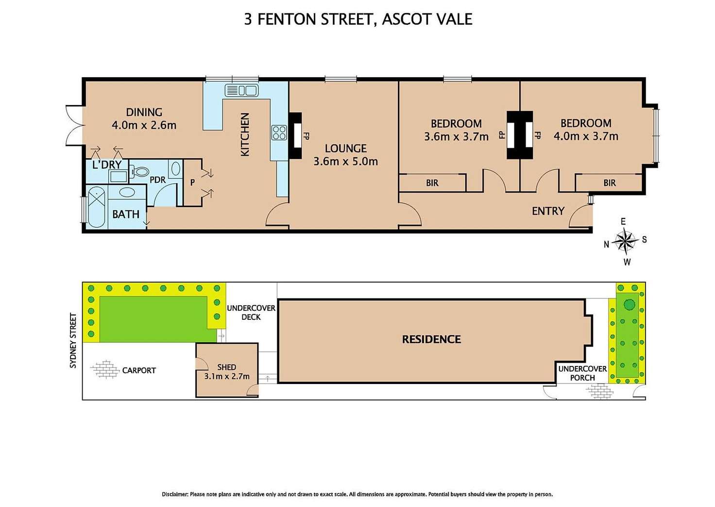 Floorplan of Homely house listing, 3 Fenton Street, Ascot Vale VIC 3032