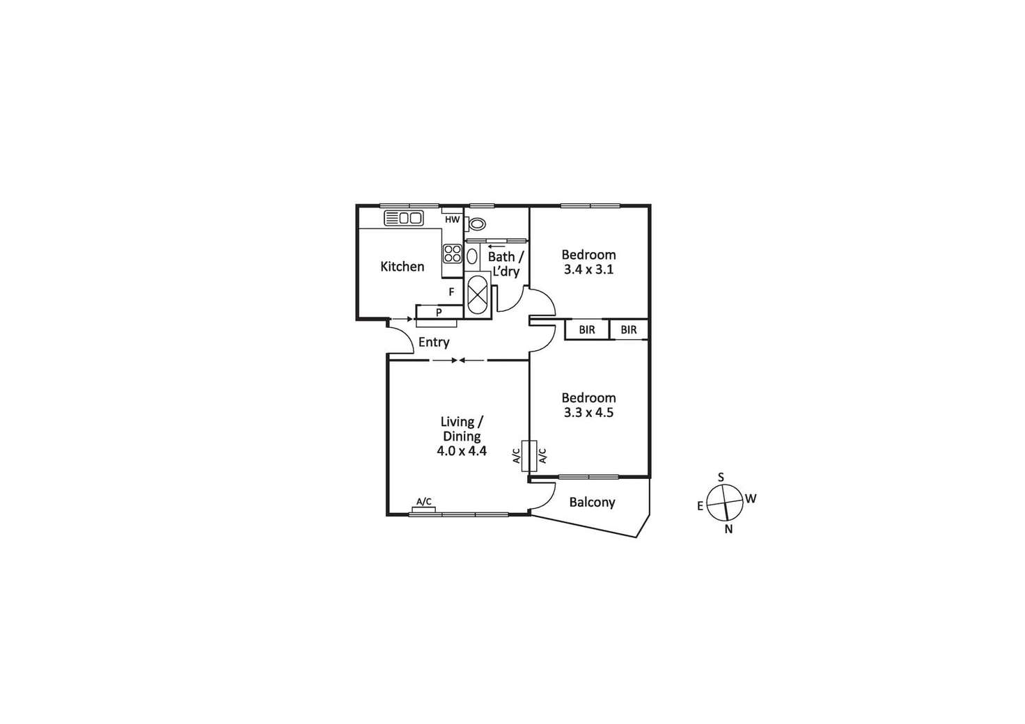 Floorplan of Homely apartment listing, 17/8 Westbury Street, St Kilda East VIC 3183