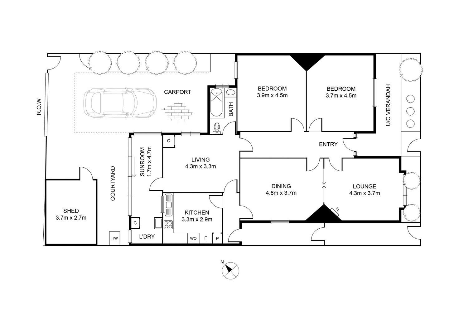 Floorplan of Homely house listing, 2 Boyd Street, Albert Park VIC 3206