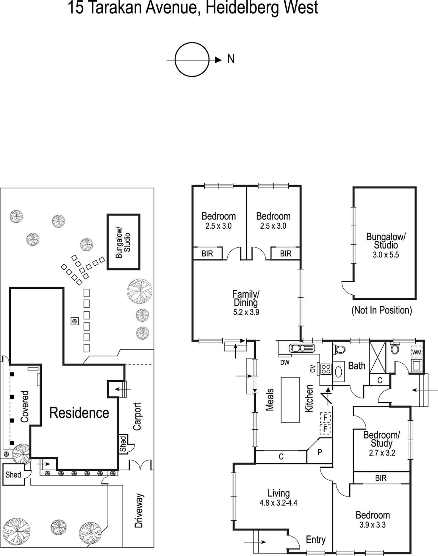 Floorplan of Homely house listing, 15 Tarakan Street, Heidelberg West VIC 3081