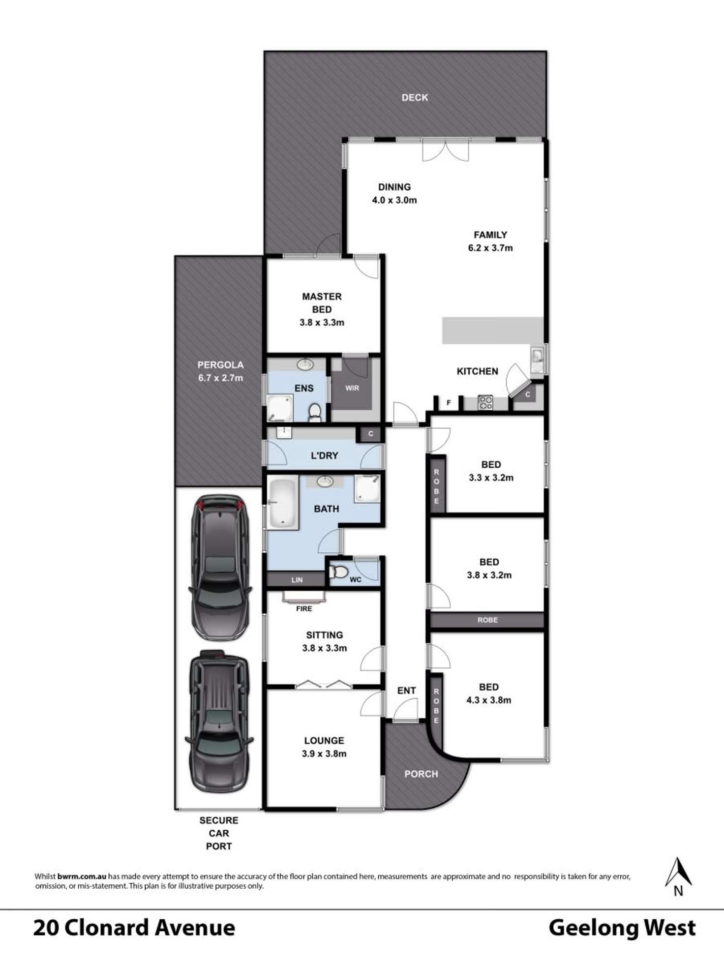 Floorplan of Homely house listing, 20 Clonard Avenue, Geelong West VIC 3218