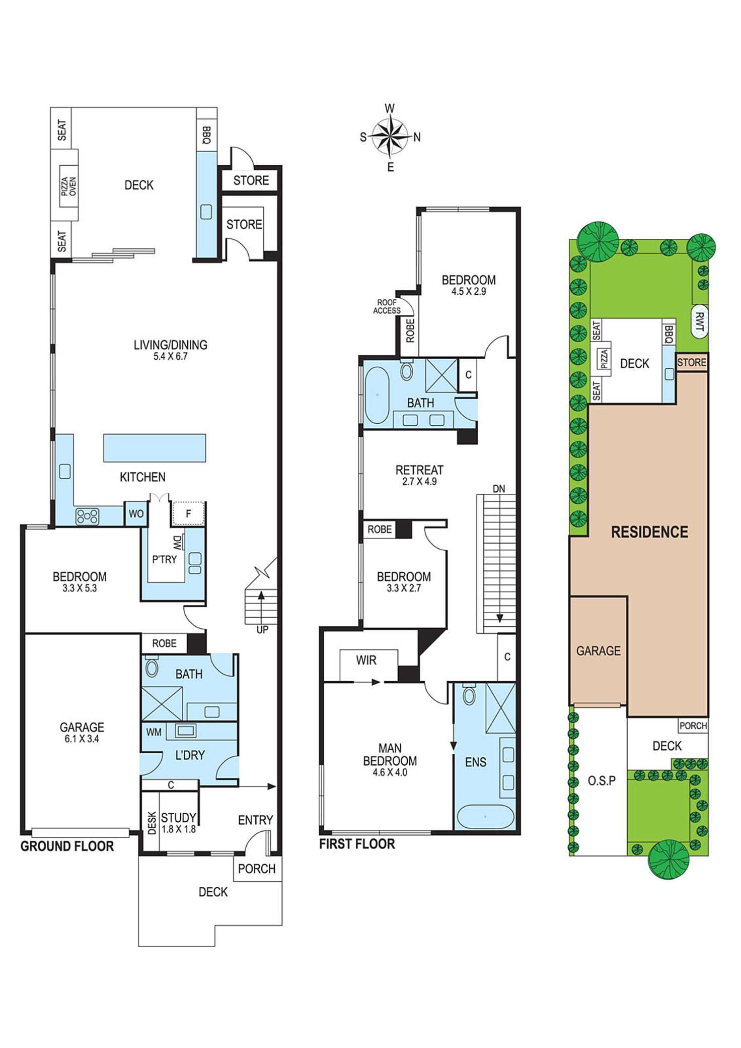 Floorplan of Homely townhouse listing, 17B Santaram Street, Bentleigh East VIC 3165
