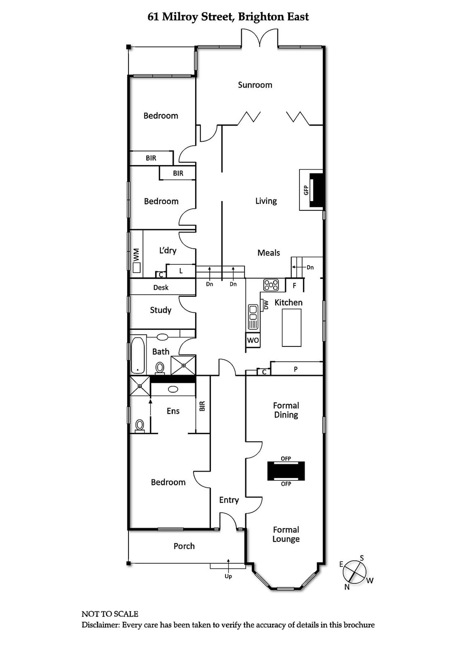 Floorplan of Homely house listing, 61 Milroy Street, Brighton East VIC 3187
