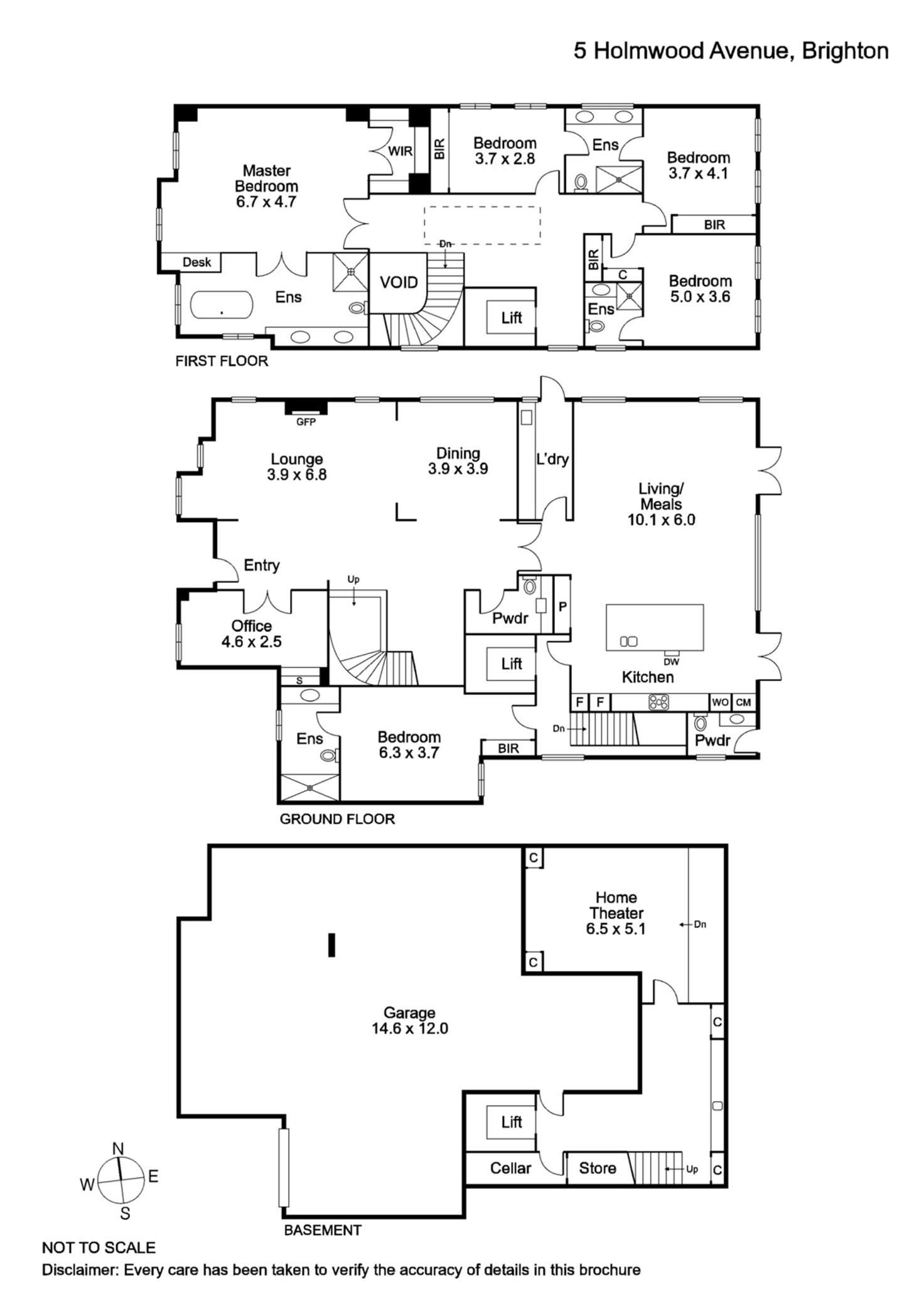 Floorplan of Homely house listing, 5 Holmwood Avenue, Brighton VIC 3186