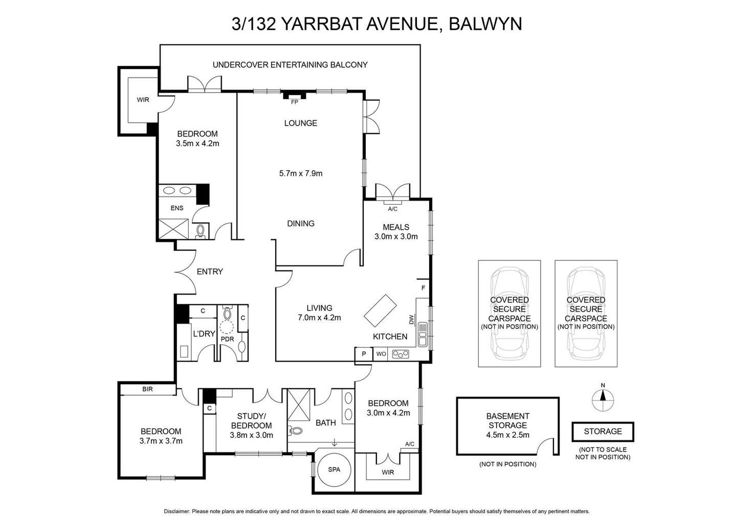 Floorplan of Homely apartment listing, 3/132 Yarrbat Avenue, Balwyn VIC 3103