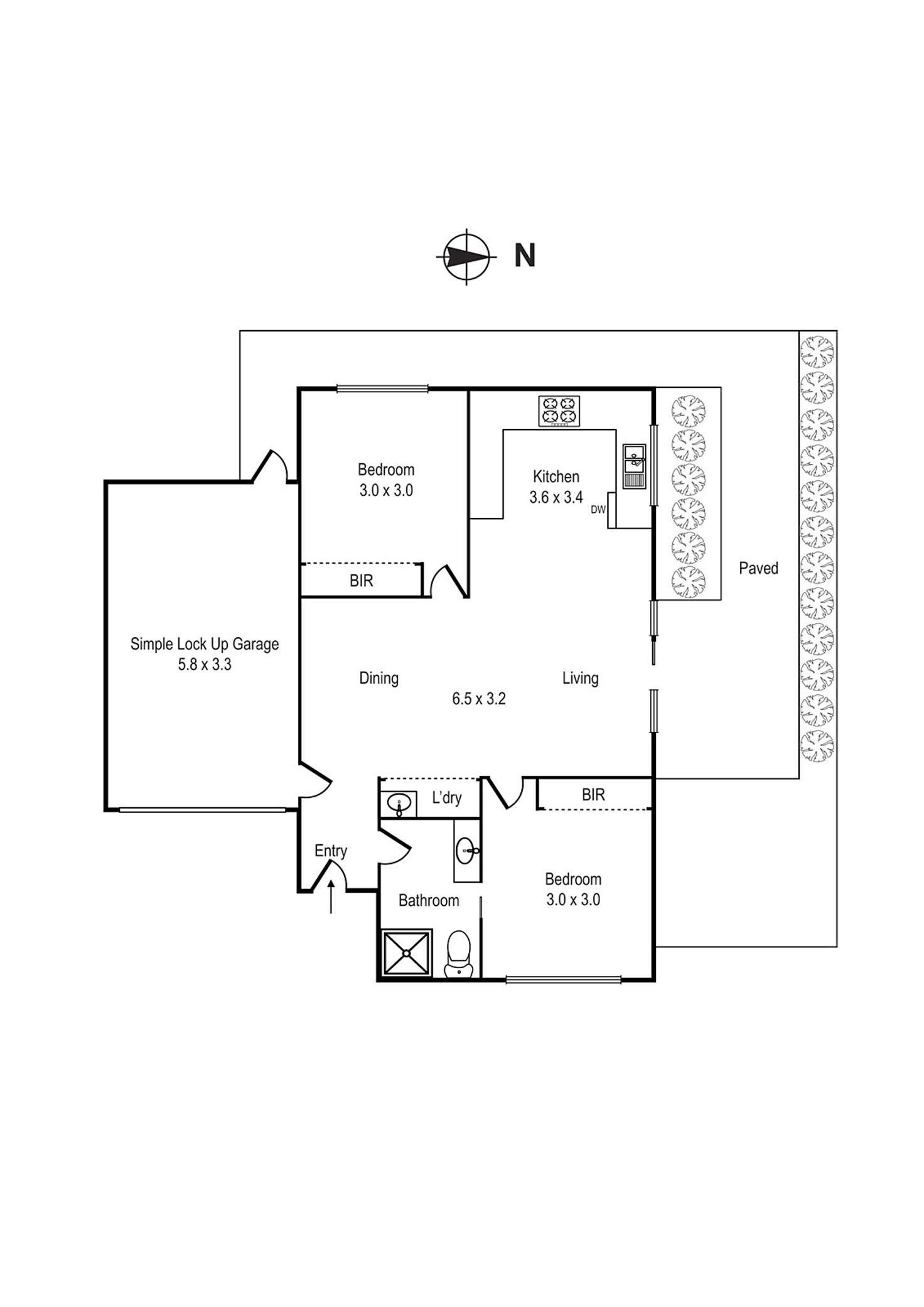 Floorplan of Homely unit listing, 2/8 Beena Avenue, Carnegie VIC 3163