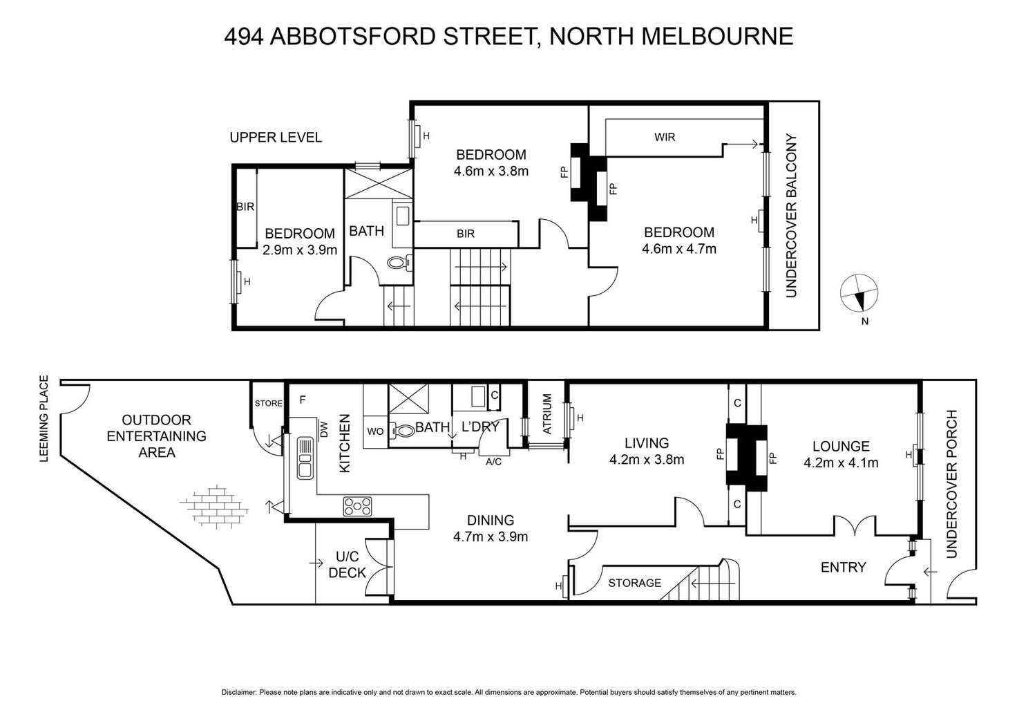 Floorplan of Homely house listing, 494 Abbotsford Street, North Melbourne VIC 3051