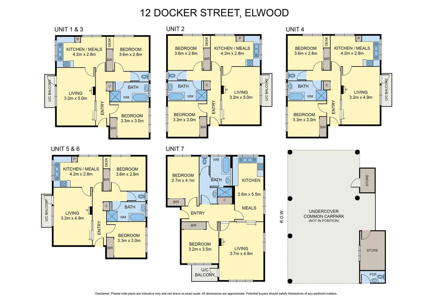 Floorplan of Homely blockOfUnits listing, 1-7/12 Docker Street, Elwood VIC 3184