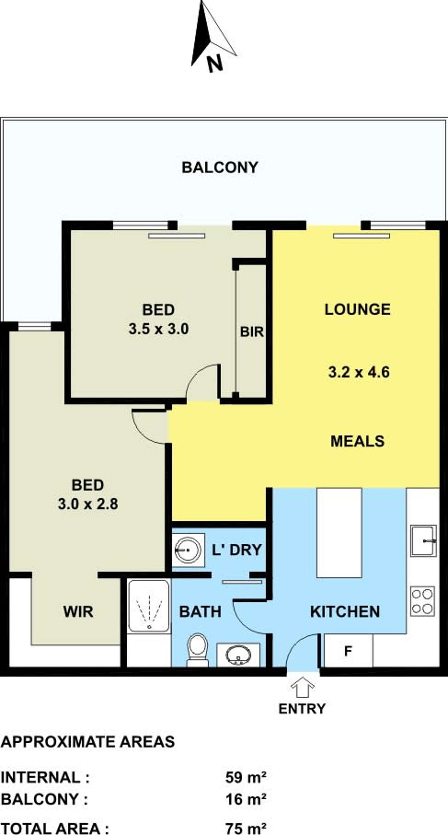 Floorplan of Homely house listing, 106/26 Beaurepaire Parade, Footscray VIC 3011