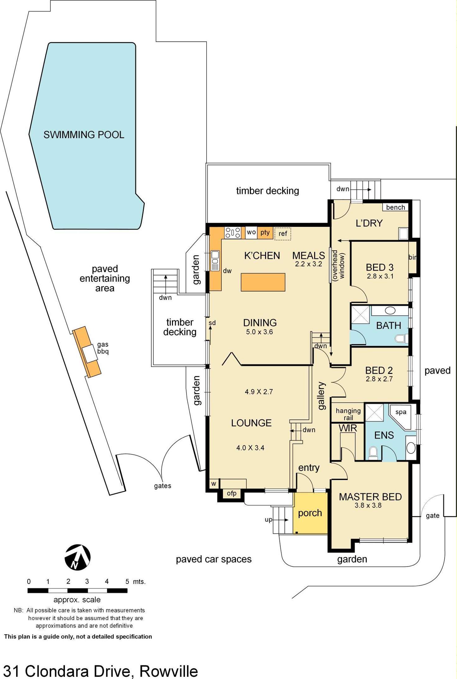 Floorplan of Homely house listing, 31 Clondara Drive, Rowville VIC 3178