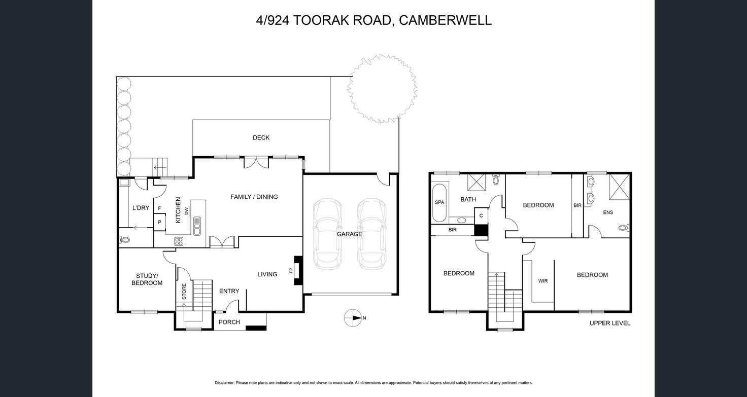 Floorplan of Homely townhouse listing, 4/924 Toorak Road, Camberwell VIC 3124