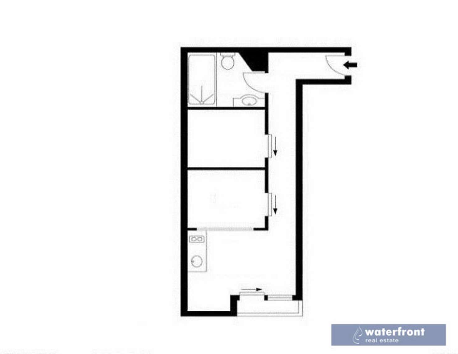 Floorplan of Homely apartment listing, 418/139 Lonsdale Street, Melbourne VIC 3000