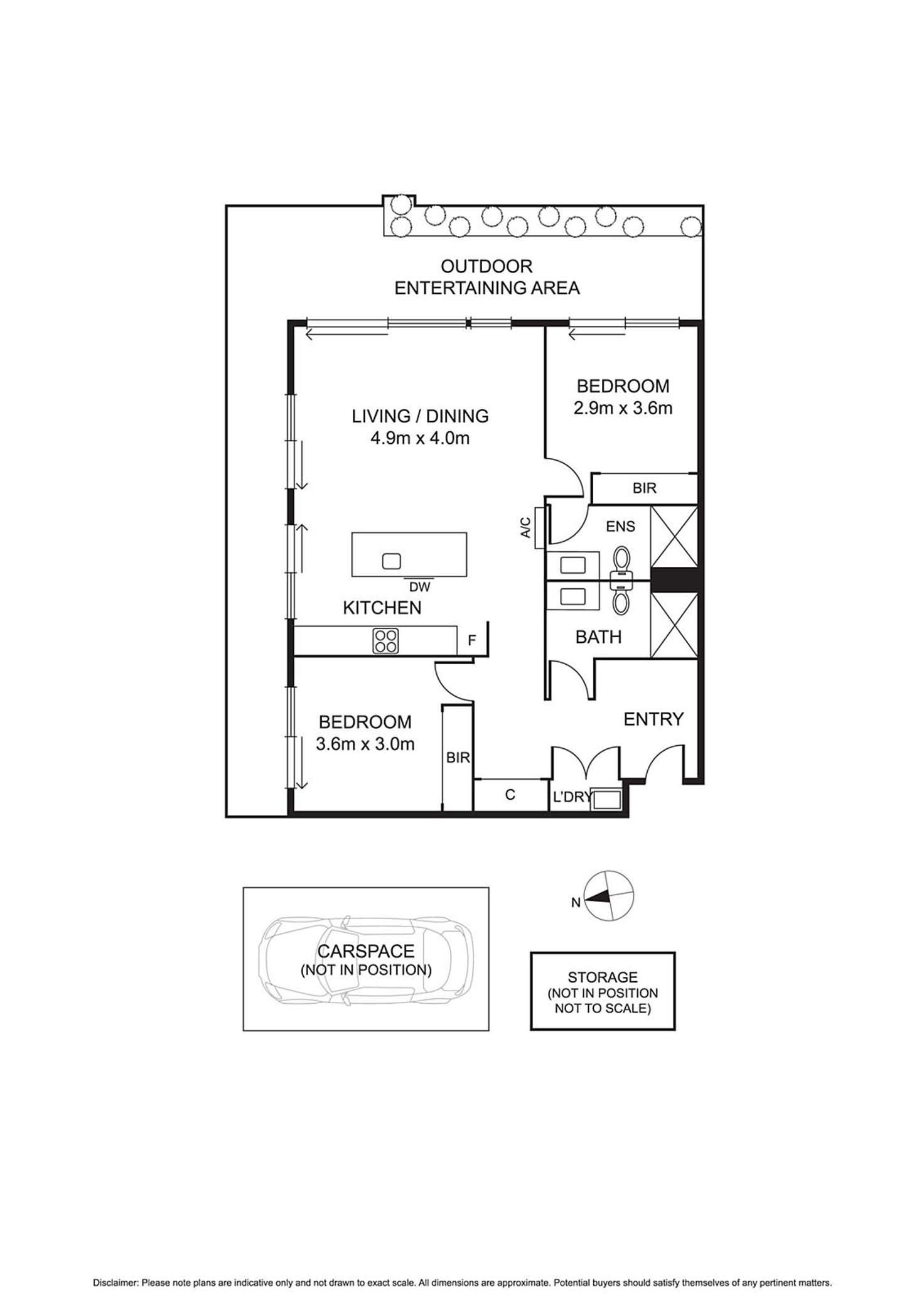 Floorplan of Homely apartment listing, 307/16 Bent Street, Bentleigh VIC 3204