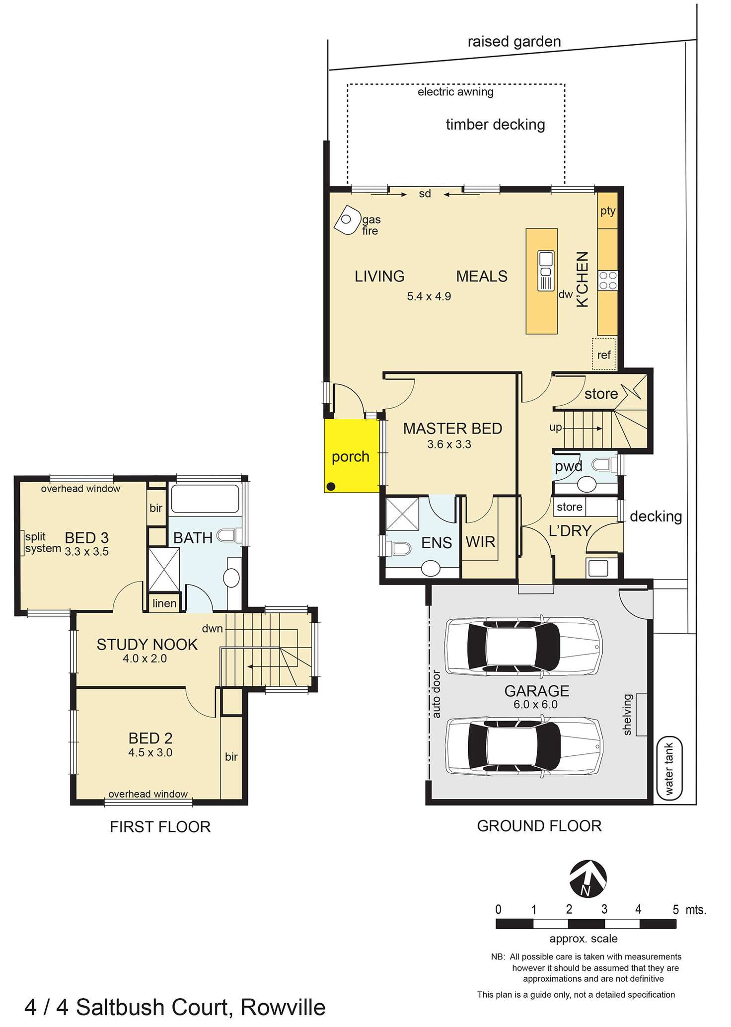 Floorplan of Homely townhouse listing, 4/4 Saltbush Court, Rowville VIC 3178