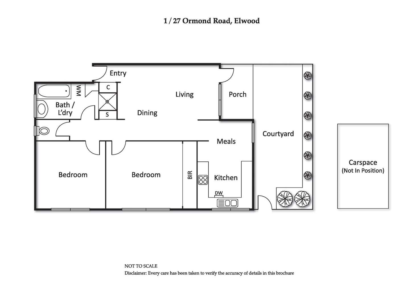 Floorplan of Homely apartment listing, 1/27 Ormond Road, Elwood VIC 3184