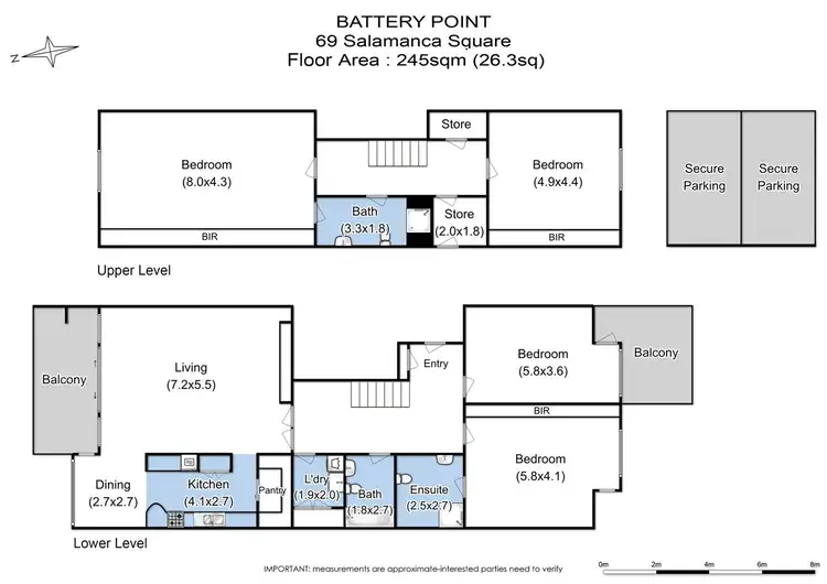 Floorplan of Homely apartment listing, 69 Salamanca Square, Battery Point TAS 7004